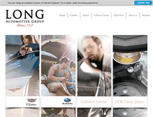 Tablet Screenshot of longauto.com